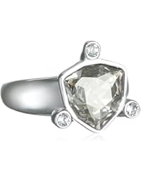 DYRBERG/núcleo Damen-anillo de acero inoxidable transparente - 33665