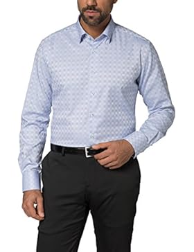 ETERNA Langarm Hemd MODERN FIT Twill kariert