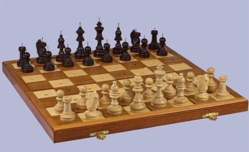 Chess solid wood set for blind people