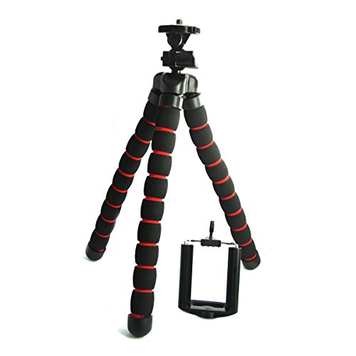 Trípode Grande Flexible Universal para Movíles Cámara Gopro Selfie + Soporte Adaptador de Montura