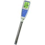 TFA Dostmann Check 31.3001.06 pH Messgerät mit ATC Wasserqualitätskontrolle, Silber, L85 x B47 x H300 mm