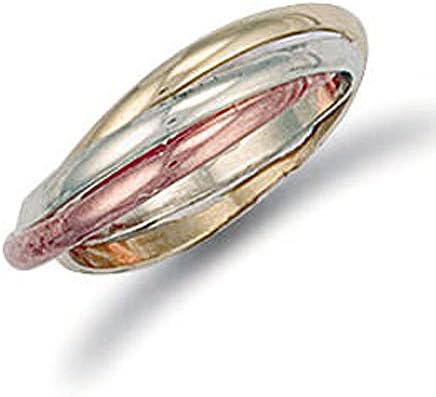 9ct Yellow Gold 2mm Russian Wedding Bands Ring - J