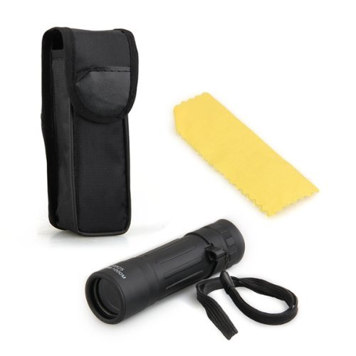 Gleader 10X25 Binoculares Prismaticos Monoculo + Funda Negra