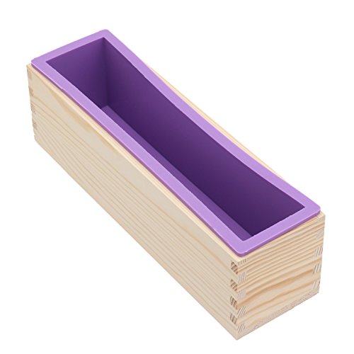 Merssavo Kuchen Rechteck Toast Laib Brot Seife DIY Schimmel Holzkiste Silikon Backform