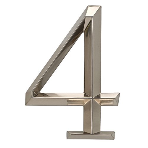 Whitehall Products Classic 6 Inch number 4 Polished Nickel, 6 Inch by Whitehall