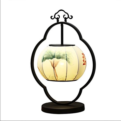 SHAOHUAYING Modern living room new Chinese-style iron hand-painted lantern lamp retro bed study lamp hotel model room lights