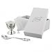 Disney Winnie The Pooh Silverplated Egg Cup and Spoon Set