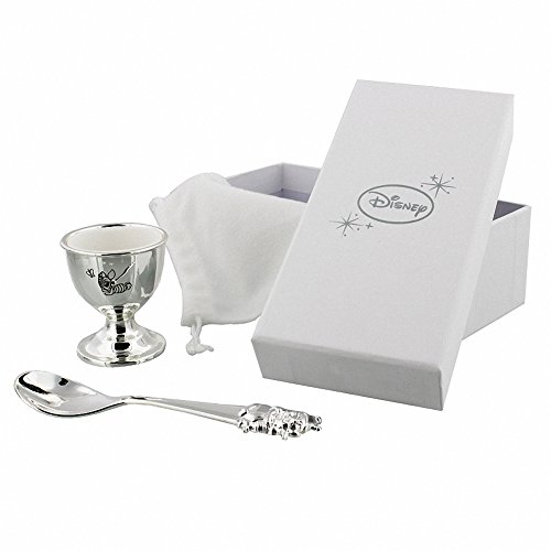Disney Winnie The Pooh Silverplated Egg Cup and Spoon Set