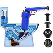 Sturalavandini Ad Alta Pressione - Per WC, Lavandini E Scarichi, Con Impugnatura Ergonomica - Foto 2