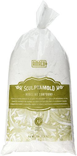 Amaco Pflaster SCULPTAMOLD Modeling Compound 3lb-white
