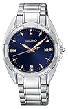 Seiko Damen Analog Quarz Uhr mit Edelstahl Armband SKK889P1