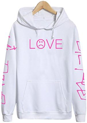 Sweatshirt Men Women Casual Pullover Hip Hop Rapper Hoodies Sad Face Boys