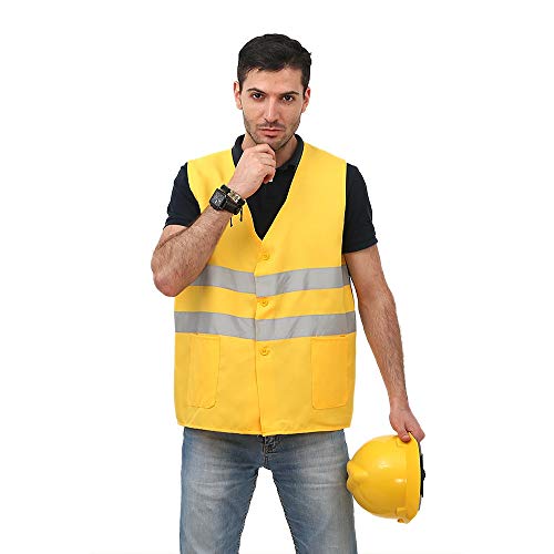 Preisvergleich Produktbild Warnweste für Herren Reflektierende Weste - High Visibility Sicherheitsausrüstung für Laufen Walking Jogging Radfahren Sicherheitsweste Outdoor Arbeitsweste