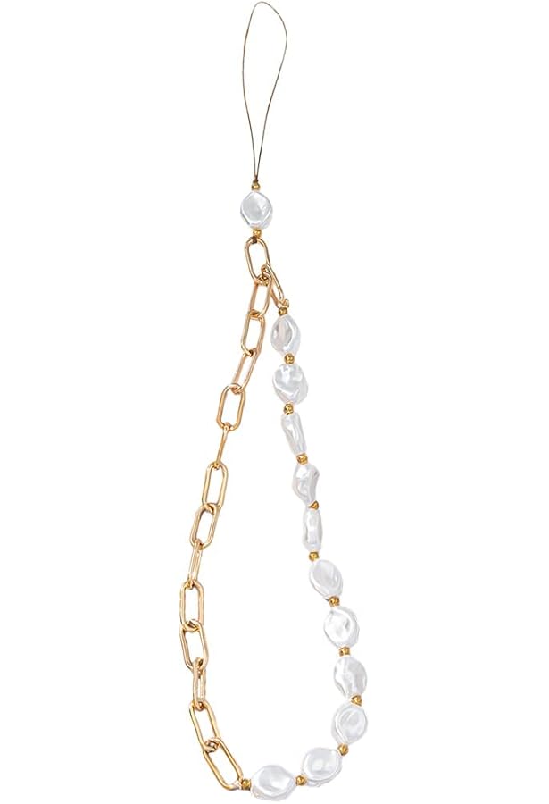 Chaîne De Téléphone Perles Et Strass - Accessoire Détachable Pour Femme Et Fille, Longueur 40 Cm, Léger Et Personnalisable