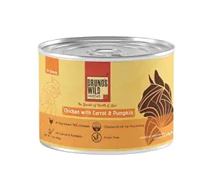 Brunos Wild Essentials Grain Free Wet Cat Food - Chicken with Carrot & Pumpkin in Gravy - 85Gms (Pack of 12)