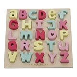 LITTLE DUTCH 4369 Holz Buchstaben Puzzle rosa