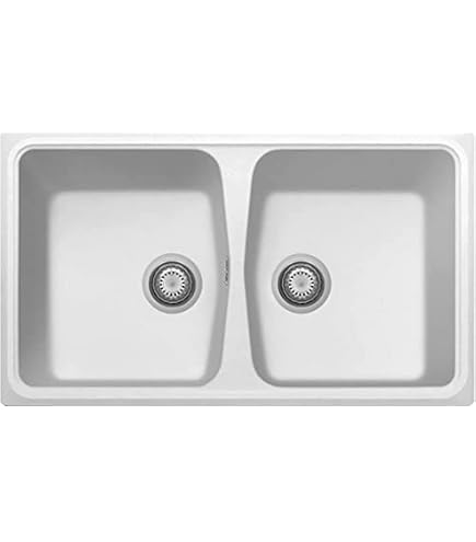 Schock Lithos N200S Spülbecken – Cristalite Plus, Hafer, 79 X 50 X 25 Cm, Hygienisch & Wendbar