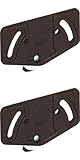 2 carriles inferiores para puerta corredera de madera, modelo Slide Line 55, fuerza de carga de 15 kg.