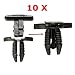 Produktbild mark8shop 100 Spritzschutz Verkleidung Clips Verschluss Innen Kofferraumwanne für Peugeot 207 307 206 SW