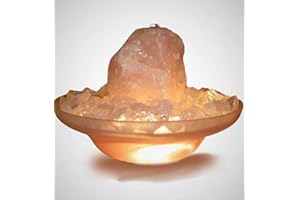 TROESTERS BRUNNENWELT Zimmerbrunnen Leticia Rosenquarz mit Beleuchtung (Schalenfarbe: Rosa)