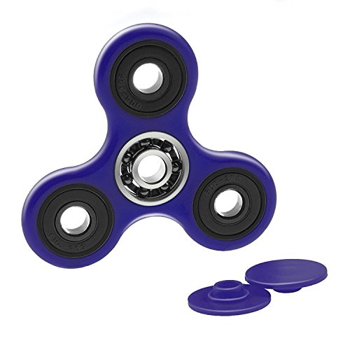 Fidget Cube/Spinner Adults Kids Stress Relief ADHD Toy Fun Gifts UK Stock (Spinner [Blue])