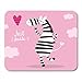 Produktbild HOTNING Gaming Mauspads, Gaming Mouse Pad Blue Animal Cartoon Zebra Cute Africa Baby Safari African Black 11.8"x 9.8" Decor Office Nonslip Rubber Backing Mousepad Mouse Mat