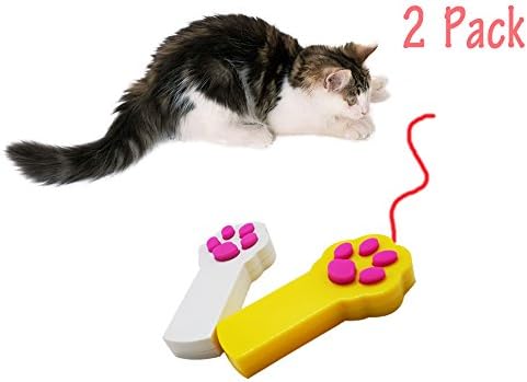 Baby Pet®Cat Interactive LED Light Pointer Cat Exercise Chaser Toys Pet Scratching Training Tool(2 Pack)