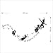 Hotportgift Fairy Flying Man Peter Pan "Second Star To The Right" Tinkerbell Wall Sticker For Nursery Decal (Black)