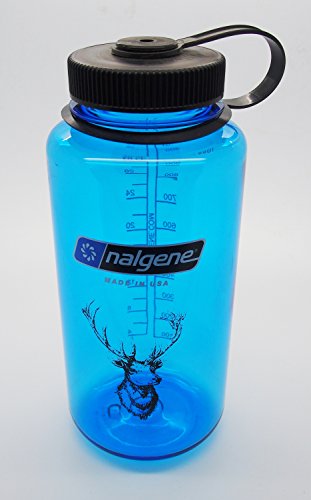 Preisvergleich Produktbild Nalgene 'Everyday Weithals' - 1 Liter, blau, Hirschkopf