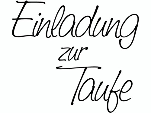 KnorrPrandell 1800200 - Stempel - Einladung zur Taufe, 5.3 x 4.7 cm