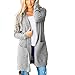 Produktbild TianWlio Mäntel Frauen Weihnachten Damen Mantel Langarm Strickjacke Jacke Outwear Herbst Winter Lose Fit Langarm Gestrickt Kapuzen Jacke Mantel Tops