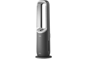 Philips Air Performer 3en1: Purificador, calefactor y ventilador - 70 m², elimina el 99,97% de los alérgenos. Filtro HEPA, Sensores inteligentes, Alexa, App. Silencioso y bajo consumo (AMF870/15)
