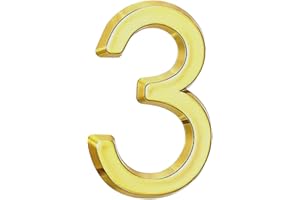 DURDIIY Naklejki z cyframi, numery na drzwi, 5 cm, cyfry na skrzynkę pocztową 3D, wodoodporne, numery na kosze na śmieci, samoprzylepne numery domów, tablice do domu, biura, hotelu, mieszkania, drzwi, pokoju,