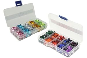 CRAFT TASTIC Craft Sensations über 1400 künstliche Schmucksteine Edelsteine Strasssteine Glitzersteine Gemstones zum Basteln Bunt Sortiert in Zwei Praktischen Aufbewahrungs-Boxn