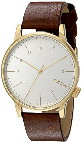 KOMONO Winston Regal Herren-Uhr, Watches/Uhren, braun (Saddle Brown), Quarz, Analog, Lederarmband, KOM-W2254 KOMONO Winston Regal Herren-Uhr, Watches/Uhren, braun (Saddle Brown), Quarz, Analog, Lederarmband, KOM-W2254