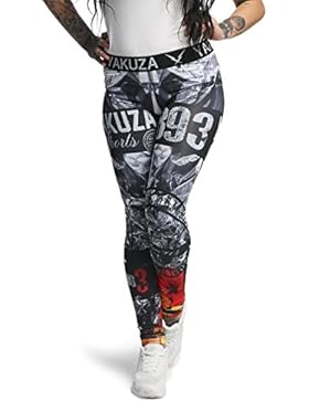 Yakuza Original Damen Flaming Flowers Sport Leggings