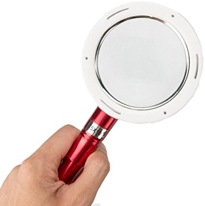 WAOBE Magnifier 10 Times Handheld Reading Easy To Carry 12 LED Light Glass Lens