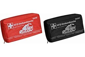 KALFF 23505 KFZ-Verbandtasche Kompakt, Inhalt DIN 13164, schwarz