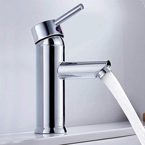Preisvergleich Produktbild BONADE Badarmatur Waschtischarmatur, Wasserhahn bad, mittelhoher Auslauf Einhebel Waschtischmischer, für Waschtisch Badezimmer Chrom
