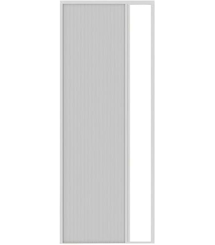HDcasa Falttür Modell extra Standard aus PVC transparente Gläser reversibel verstellbar sowohl