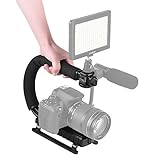 Andoer U / C stent Stabilizzatore Handheld 3 Shoe Mounts Per iPhone 7 Plus 6s 6 Plus per Canon Nikon Sony DSLR Videocamera