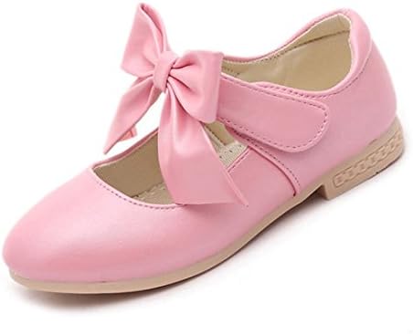 Gaorui Kids Girls Children Bowknot Ballet Flats Low Heel Mary Jane Strap Princess Wedding Party Dress Shoes