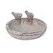 Produktbild DRULINE Vogeltränke Vogelbad Vogel Tränke Gartendeko Vogelbecken Dekoration Keramik 27 x 23 cm