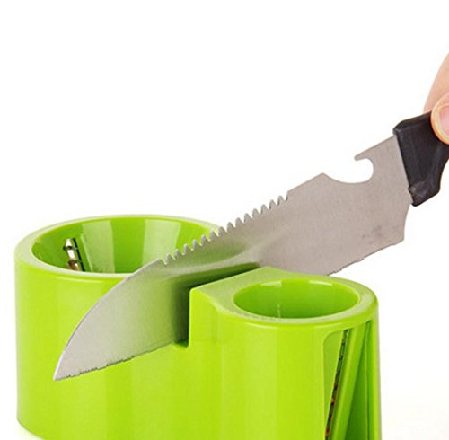 Spiral Cutter Sharpener,KIMODO Spiralschneider Gemüsehobel für Gemüsespaghetti Kartoffel Zucchini Möhren Reibe Spargelschäler Gurkenschäler Gurkenschneider Gemüseschneider (Farbe Random) - 6