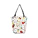 Mummy Insulation Tote Bag Picnic Lunch Bag Insulated Cooler Travel Zipper Organizer Shoulder Bags Thermal Insulation Baby Feeding Bottle Bag,Cream-colored Balloon pattern