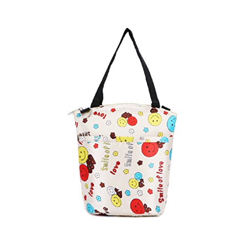 Mummy Insulation Tote Bag Picnic Lunch Bag Insulated Cooler Travel Zipper Organizer Shoulder Bags Thermal Insulation Baby Feeding Bottle Bag,Cream-colored Balloon pattern