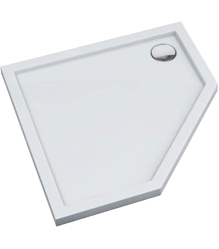 Sellon24® Duschtasse Schwarz Stein – Rechteckig/quadratisch, 80x80x4,5 Cm, Rutschfest, Antibakteriell
