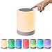 Produktbild COOSA Tischlampe mit integriertem Lautsprecher und Berührungssensor, Bluetooth, TF Karte, Hängelampe, Anschluss für das Handy, Batteriebetrieben, Campinglampe, Nachtlicht, Wireless