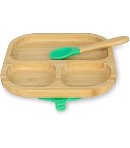 Set Piatti Bambù BIOZOYG Per Bambini - Con Ventosa, Cucchiaio E Design Topo, Certificato FSC - Foto 9