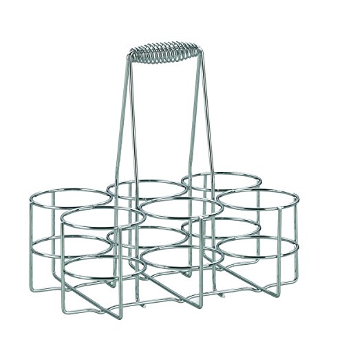 Keck & Lang GmbH 49880 Flaschenträger für 6 Flaschen, Verchromtes Metall, Loop - 2